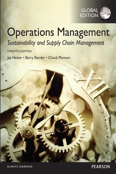 PART 2: MANAGING CUSTOMER DEMAND 8. . Operations management by pearson free download